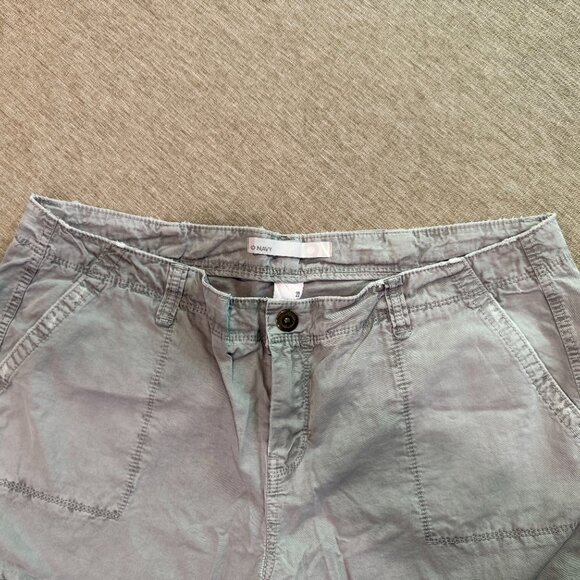 Size 20 Low-Rise Worn-Look Capris - Grey - Picture 3 of 4